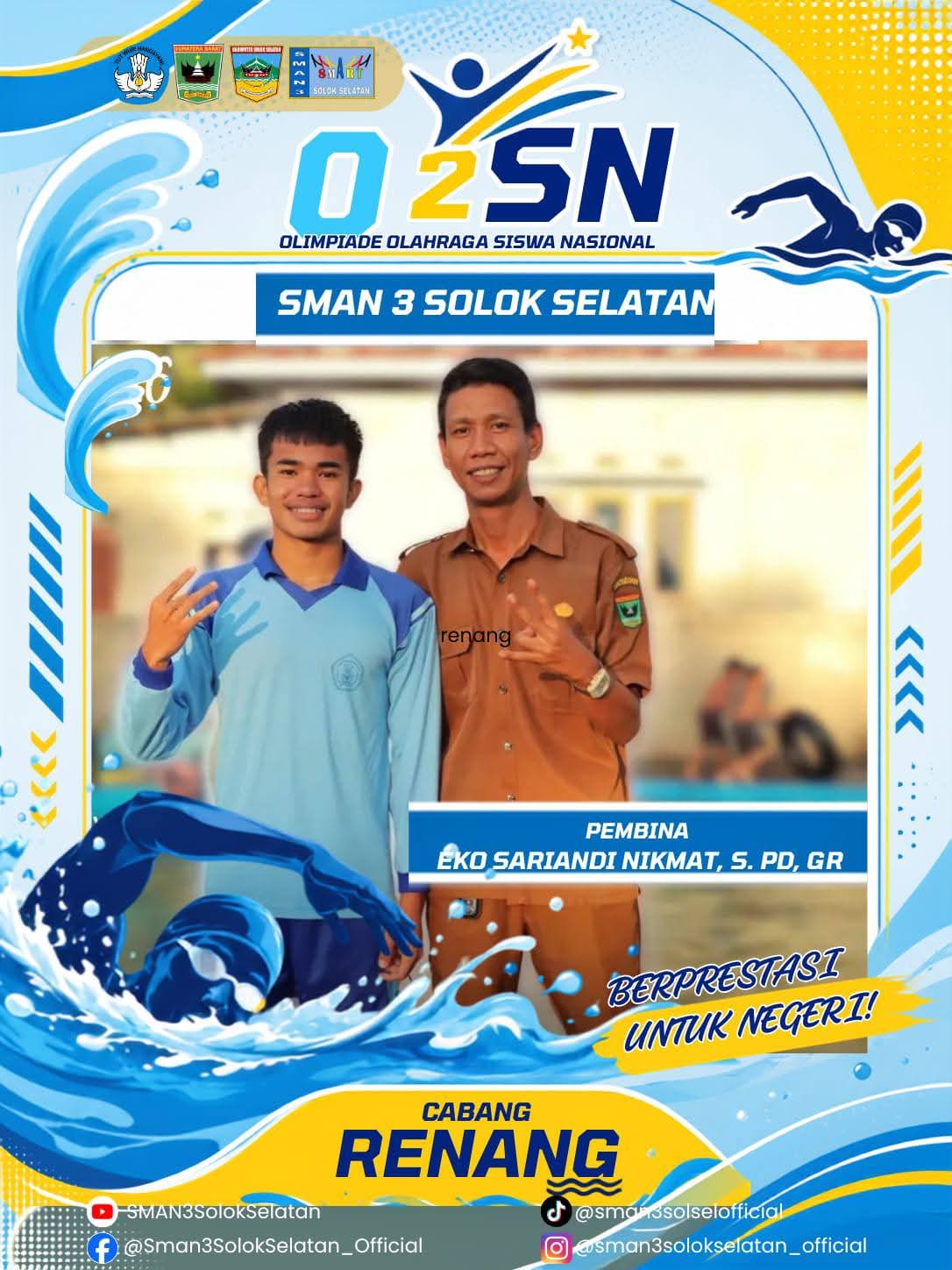 Juara 1 O2SN Cabor Renang