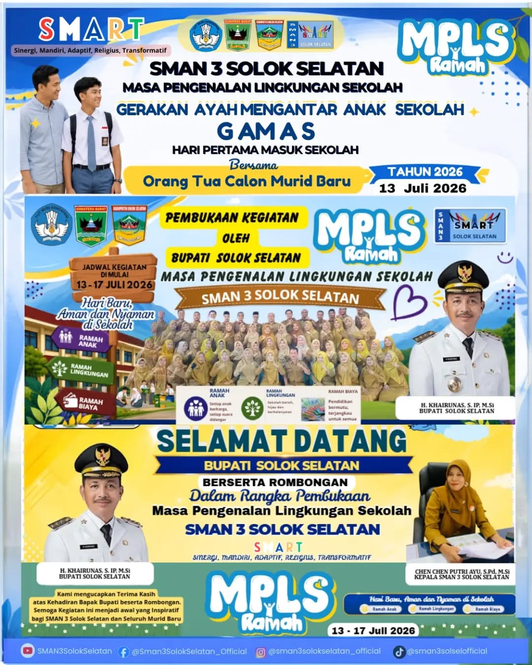 MPLS SMAN 3 Solok Selatan Dibuka Bupati Solok Selatan